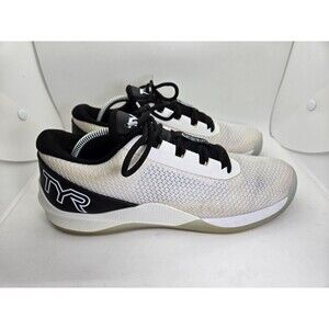 TYR CXT-2 Trainer Shoes Mens 9.5 White Gum Athletic Weight Training Gym Sneakers